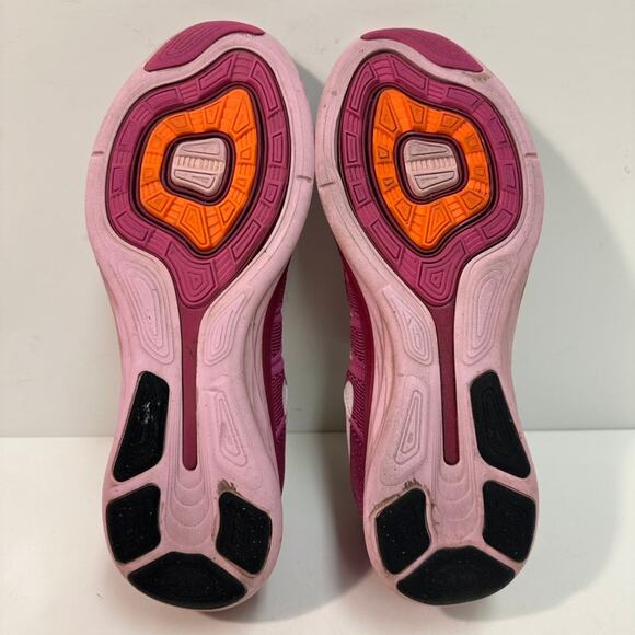 GOOD Nike Flyknit Lunar 2 Women's Running Shoes Pink Sneakers 10.5 - Picture 9 of 9